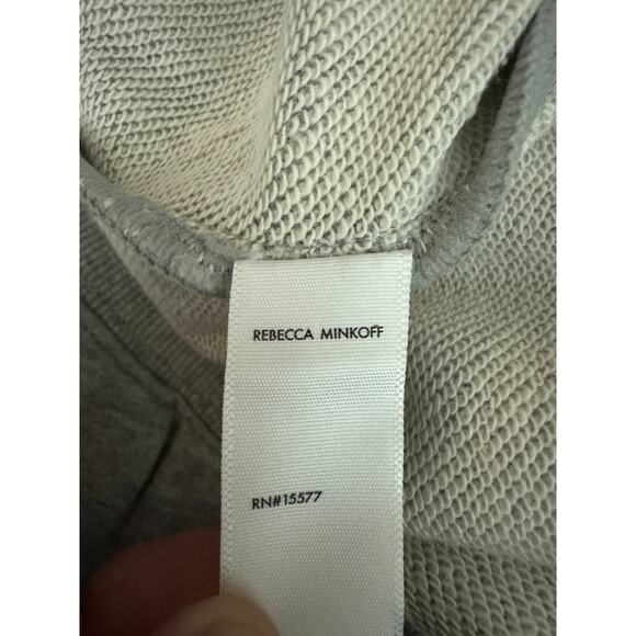 RM Rebecca Minkoff XL Grey Cotton Sweatpants Drawstring Ribbed Cuffs NWT - Picture 7 of 10